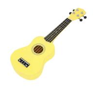 Professional Uke Yellow 21 Inch Ukulele 4 Strings Hawaiian Guitar Basswood Panel Ukulele With Bag Picks Tuner Guitar Parts