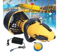 Professional Underwater Scooter - Sea Scooter with 9.7 Ah Battery, 60-Min Runtime, 2-Speed Control, for Pool, Lake & Snorkeling Fun, Full Propeller Safety Grille, LED Battery Indicator