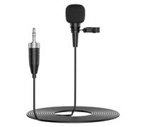 Professional Unidirectional Super Cardioid Lavalier Lapel Microphone - Compatible with Sennheiser Wireless Bodypack System (3.5mm Female Screw Plug)