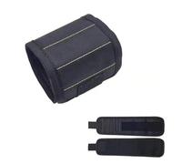 Professional Unisex Magnetic Wristband Tool Belt with 12 Strong Magnets, Securely Holds Screws, Nails, Drill Bits, Bolts, Cool Gadget & Portable Worksite Organizer(Black)