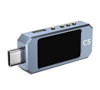 Professional USB C 3.1 Power Meter Digital Multimeter with DC 48V Capacity Color Display and Temperature Sensor Temperature Sensor