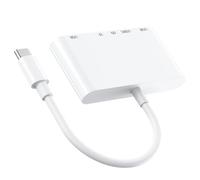 Professional USB C Adapter Hub, Card Reader, Port, PD15W C Hub Adapter for Fast Content Creation, Port
