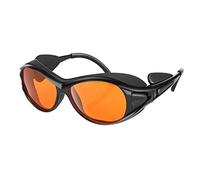 Professional UV Light Safety Glasses for 90nm-490nm wavelength UV lamps, UVC protective glasses, blocking blue light , Anti-Fatigue Anti Glare, shatterproof, anti-scratch and anti-fog, orange lenses