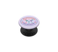 Professional Vacationer Retro Tropical Cocktail Beach PopSockets Adhesive PopGrip