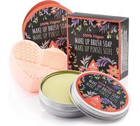 Professional vegan brush cleaner soap, cosmetic brush and make up brush soap by Tritart 100 g + heart cleanser