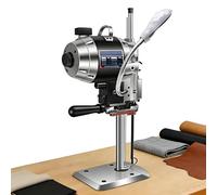 Professional Vertical Electric Fabric Cutter - 1100W/1200W High Speed with Pure Copper Motor, Auto Sharpening & LED Light for Cloth, Leather, Rubber