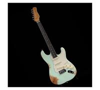 Professional Vintage Electric Guitar Six String Standard Size Standard Electric Guitar(Green2)