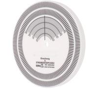 Professional Vinyl Record Player Speed Detector Acrylic Calibration Disk | High Accuracy, Self-service Calibration, Easy Operation, for Vinyl Record Player and Vinyl Record, White