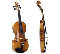 Professional Violin 4/4 Acoustic Violin Kit Matt Natural Square Case 2 Bows Strings And Bridge