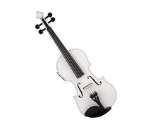 Professional Violin 4/4 Electric Violin Acoustic Violin White Color Solid Maple Spruce Wood Violin Ebony Fittings