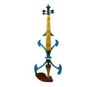 Professional Violin 4/4 Electric Violin Solid Wood Beautiful Melody Suitable For Beginners And Professionals(Blue)