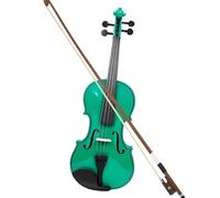 Professional Violin 4/4 Green Violin Solid Wood Violin Set With Case Accessories Professional Stringed Instruments Violin For Practice (Color : Green Set)