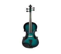 Professional Violin 4/4 Multi-color Solidwood Violins Bass Wood Violin With Case Bow Maple Violin Head Ebony Part (Color : Blue)