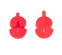 Professional violin accessories 2PCS Rubber Violin Mute Fiddle Silencer Violin Practice Mute Fits 4/4 To 1/8 Size Violin Bridge(Red)