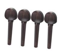 Professional Violin Accessories 4PCS Ebony Wood Violin Tuning Pegs String Instrument Accessories For Fiddler Replacement 4/4