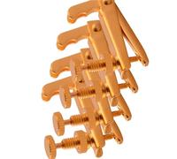Professional Violin Accessories A Set Of Four Metal Micro Tuning And String Hooks For Violins Gold Plated(3/4)