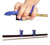 Professional violin accessories SET Violin/Viola Bow Stopper Grip Bow Pose Orthoses Fiddler Accessory Training Tool Easy Use Quick Installation(Blue)