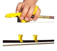 Professional violin accessories SET Violin/Viola Bow Stopper Grip Bow Pose Orthoses Fiddler Accessory Training Tool Easy Use Quick Installation(Yellow)