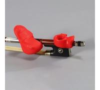 Professional violin accessories Violin Bow Gripper Hand Shape Bow Gripper Bow Holder Left And Right Hand Bowing Hand Shape Split Bow Gripper(Red)