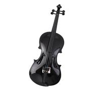 Professional Violin All Wood Polished Violin For Beginners And Adults Black Glossy Violin (Color : 4/4)
