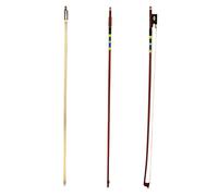 Professional Violin Bow Brazilwood Violin/viola Bow 4/4 3/4 1/2 1/4 1/8 Professional Natural White Horsehair Parts(Type 5 1-8)