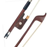professional violin bow Double Bass Bow French Style Double Bass Bow Brazilwood Round Stick Bow Beginner Use 1/8 1/4 1/2 3/4 4/4 Size(4/4)