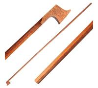 professional violin bow Unfinished 4/4 3/4 1/2 1/4 1/8 1/10 1/16 Violin Bow Brazilwood Violin Stick High Balance Hardness Octagonal Violin Bow(1/16)