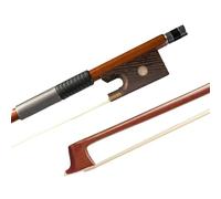 professional violin bow Violin Bow Brazilwood Bow Rod 4/4 3/4 1/2 1/4 1/8 Size Violin Bow White Real Horse Hair Beginner(4/4)