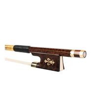 Professional Violin Bows Handmade Violin Bow With Black And Gold Thread Wrapped Around The Snakewood Tail(3-4)