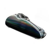 Professional Violin Case Violin Case Carbon Fiber Rainbow Color Widened Triangle 4/4 Size With Sheet Music Bag Code Lock