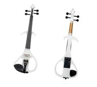 Professional Violin Electric Violin Solid Wood White Electronic Violin Adult Ebony Case Bow Tuner Strings Silent Violin