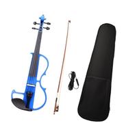 Professional Violin Electronic Violin Blue Set Silent Silent Carrying Set With Bow Case