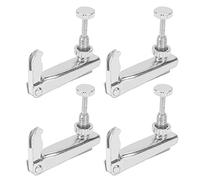 Professional Violin Fine Tuners Premium Metal String Tuners For 3/4 4/4 Cello Replacement High Accuracy Screws Glossy Surface Proof Durable Set Of 4 Pieces (Silver)