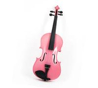 Professional Violin Student Beginner Solid Wood 4/4 Violino Fiddle Full Set Accessories Pink Violin (Color : 3/4)