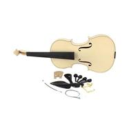 Professional Violin Unfinished Violin Selective Dried Flamed Maple Back Spruce Top Handmade White Blank Violin (Color : Violin with Fittings)