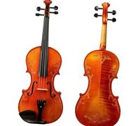 Professional Violin Violin 4/4 Open Tone Selected Spruce Wood Carved Flower Rich Craftmanship SET