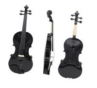 Professional Violin Violin 4/4 Popularize Fiddle Maple Panel For Beginners Black Violin Music Lesson Study (Color : Bk Violin)