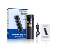 Professional Voice Alert Breathalyzer Portable Breath Alcohol Tester for Personal & Professional Use Digital Alcohol Tester with Voice Broadcast (001)