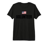 Professional Volunteer Identification Patriotic US Flag Premium T-Shirt