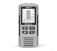 Professional Wall Scanner Metal Detector Handheld 6 In 1 Multi Function Stud Finder With LCD Display For Wood Metal AC Wire Detection In Home Renovation Projects(White)