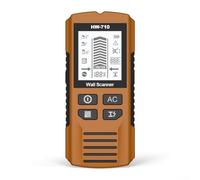 Professional Wall Scanner Metal Detector Handheld 6 In 1 Multi Function Stud Finder With LCD Display For Wood Metal AC Wire Detection In Home Renovation Projects(yellow)