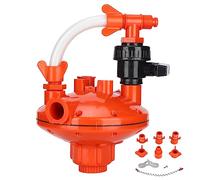 Professional Water Pressure Regulator Valve Durable Plastic Automatic Double Pipe Adjustable Water Pressure Control for Poultry Chicken Duck Turkey Farm Drinking Equipment (Outlet Type Pressure
