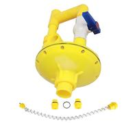 Professional Water Pressure Regulator Valve Durable Plastic Automatic Double Pipe Adjustable Water Pressure Control for Poultry Chicken Duck Turkey Farm Drinking Equipment (Premium Pressure