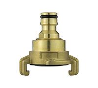Professional Watering aid Brass Adaptor Claw Fitting to Universal Garden Hose Click Lock Male,Twist and Lock on-Will NOT Blow Off-Ideal for Pressure washers