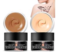 Professional Waterproof Scar & Birthmark Concealer - Tattoo Cover Up for Men & Women, Dark Spots & Vitiligo (2pcs)