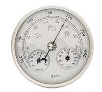 Professional Weather Monitoring Station, Barometer Indoor Temperature Humidity Atmospheric Pressure Measuring Instrument With Aluminum Construction