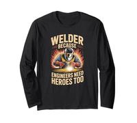 Professional Welder Message for Skilled Workers Long Sleeve T-Shirt