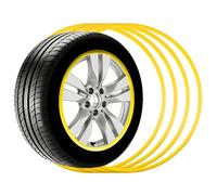 Professional Wheel Rim Protector, Rim Protector for Car Wheels, Nylon Material, Wear-Resistant and Durable, Suitable for a Wide Range of Vehicle Models(Yellow,17-inch)