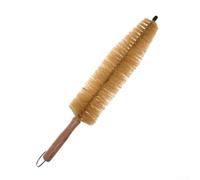 Professional Wheel Spoke Brush Featuring Unique Cone Shape To For Access Tight Crevices In Rims Safe For Painted Chrome Aluminum Surfaces Resistant Fibers And Comfortable Wood Handle Design
