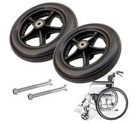 Professional Wheelchair Front Caster, 6" 7" 8" Replacement Wheel For Rollators, Wear-Resistant And Non-Slip, Solid Tires Front Wheel, 265-lb Load Capacity, Easy To Install